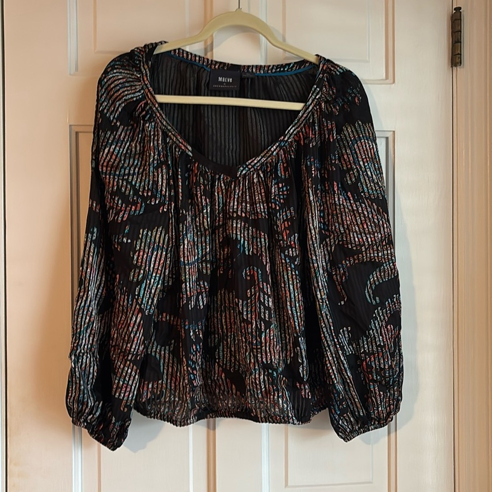 EUC Maeve by Anthropologie print blouse. Size S